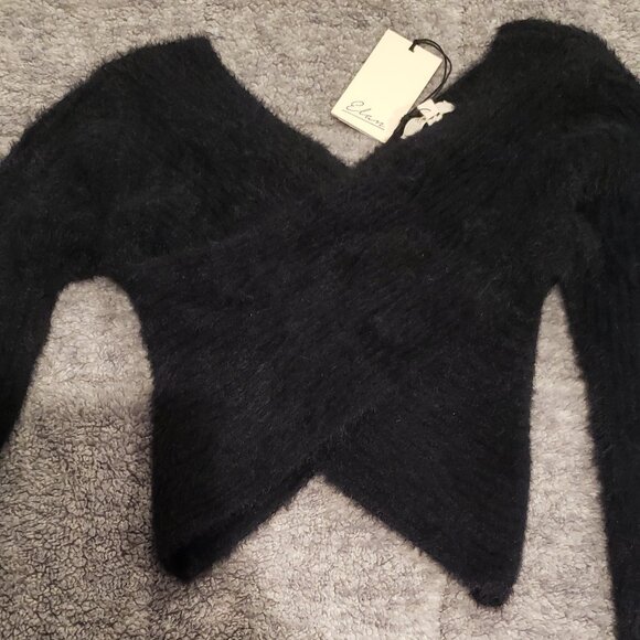 NWT: Elan Off the Shoulder Crisscross Sweater Size Small - Picture 6 of 8